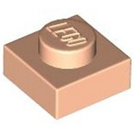 Lego destička 1x1, tělová světlá (4496989, 6357797)